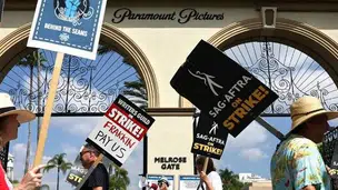 Greve do Sindicato dos Atores de Hollywood (Foto: Mario Tama/Getty Images via AFP)