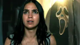 Melissa Barrera em cena de 'Pânico 6' (Foto: Divulgação)