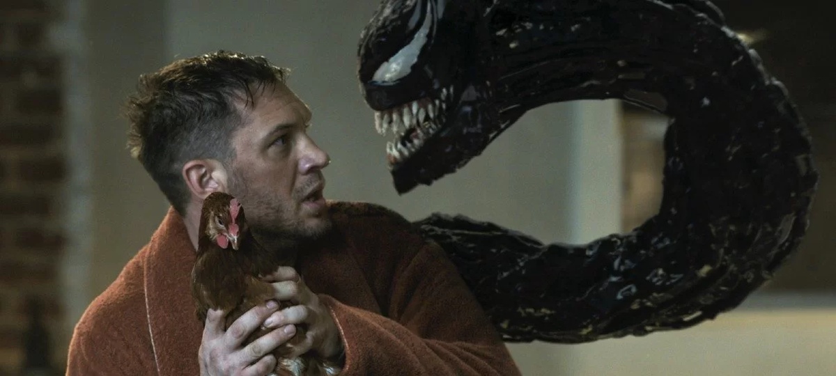 Tom Hardy em cena de 'Venom (2018)'