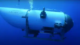 Submersível da OceanGate (Foto: CBS/Youtube/Reprodução)