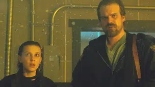 Millie Bobby Brown e David Harbour (Foto: Divulgação)