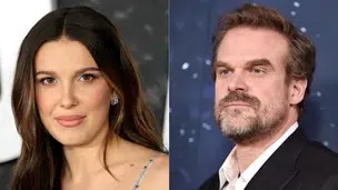 Millie Bobby Brown/David Harbour (Foto: Divulgação)