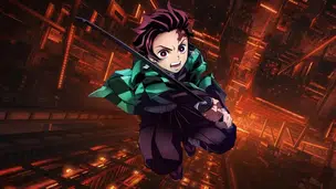 Tanjiro em ''Demon Slayer: Castelo Infinito" (Foto: Reprodução/Crunchyroll)